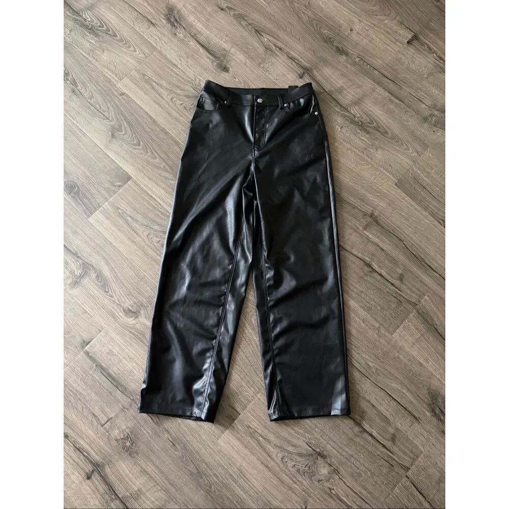 H&M Coated Wide leg Women’s Pants size 4